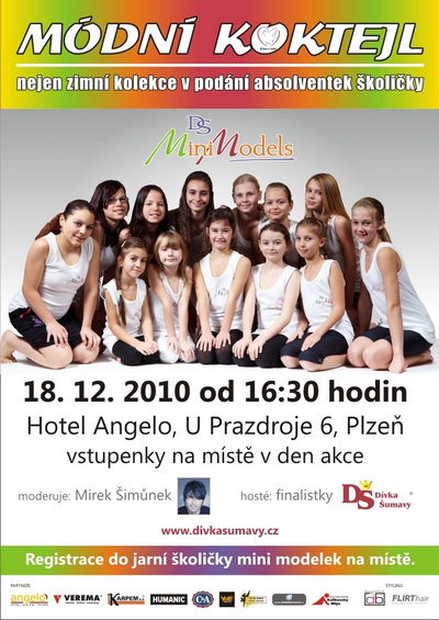 18. 12. 2010 se absolventky prvn koliky mini modelek v Plzni pedstav premirov na pehldkovm mole.