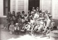 Škola pořádala i Pionýrské tábory. na fotografii je skupinka na Hluboké.<br /> Sem přijela dítka z tábora v Zátoni - 16.07.1977