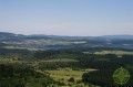 Nádherný výhled z horní plošiny rozhledny Moldaublick