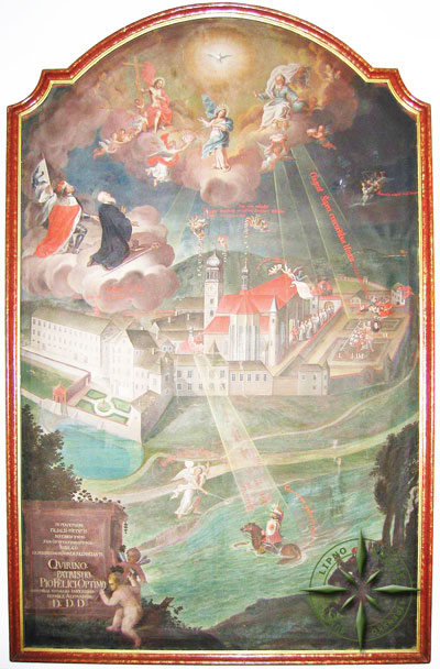 Obraz, který byl namalován k 500. výročí založení kláštera